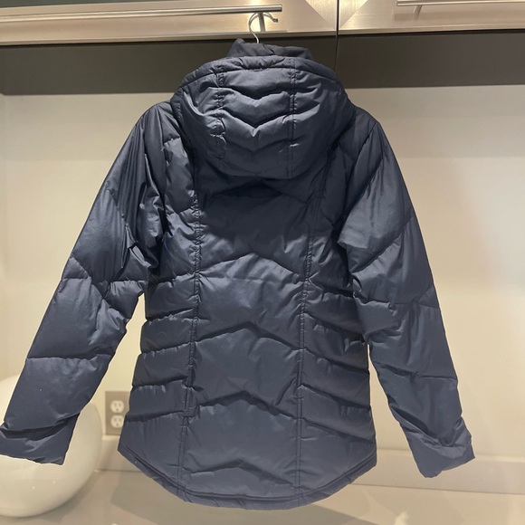 $229 Patagonia real Down 600 fill With It ski puffer jacket Sunken Blue Small - Picture 6 of 16